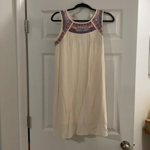 Off white tank top dress